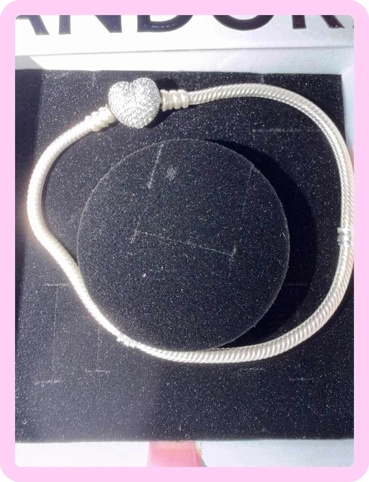 Pandora charms bracelet 21 cm never used with invoice – photo 3